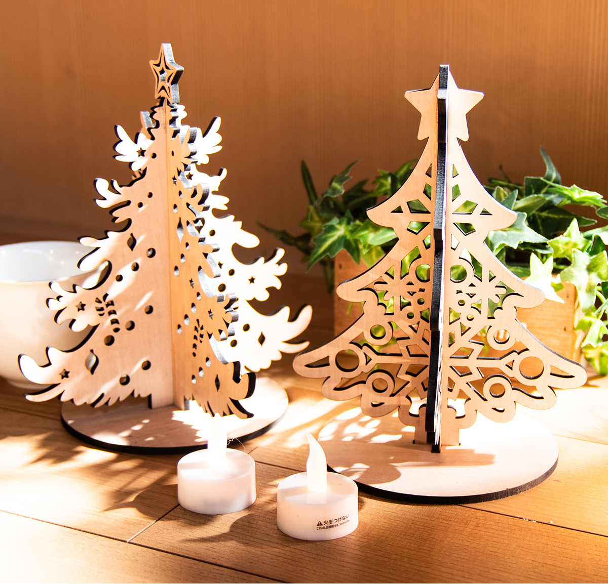 熱い販売 木製 クリスマスツリー 5種類から選べる ミニサイズ コンパクト クリスマス