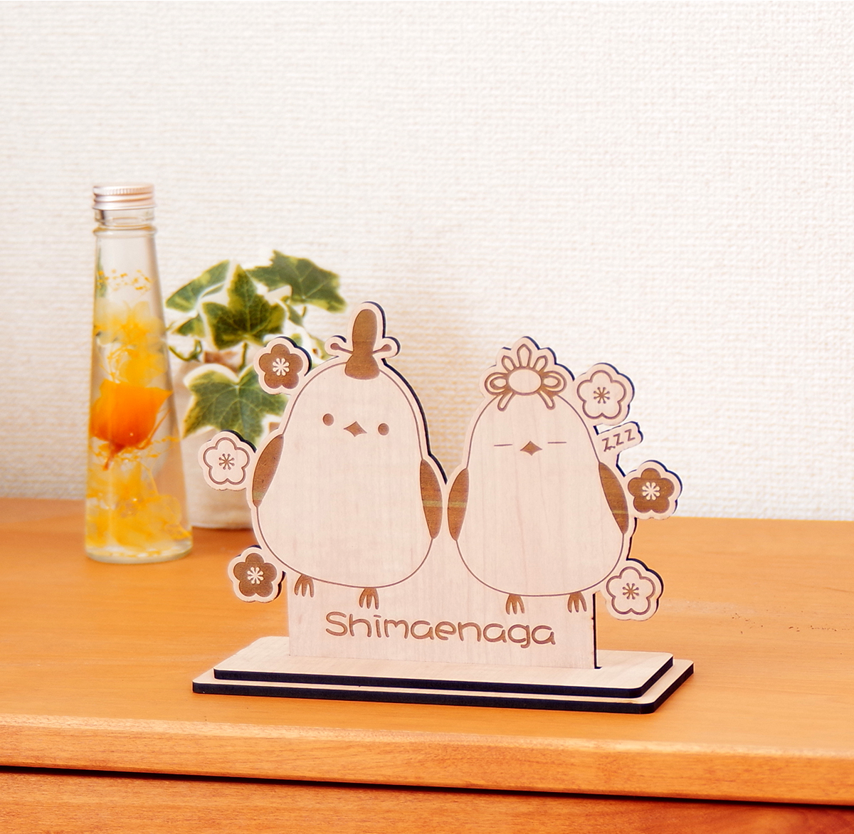 ひな人形 シマエナガ 可愛い 木製 ひな祭り 雛人形 シマエナガ
