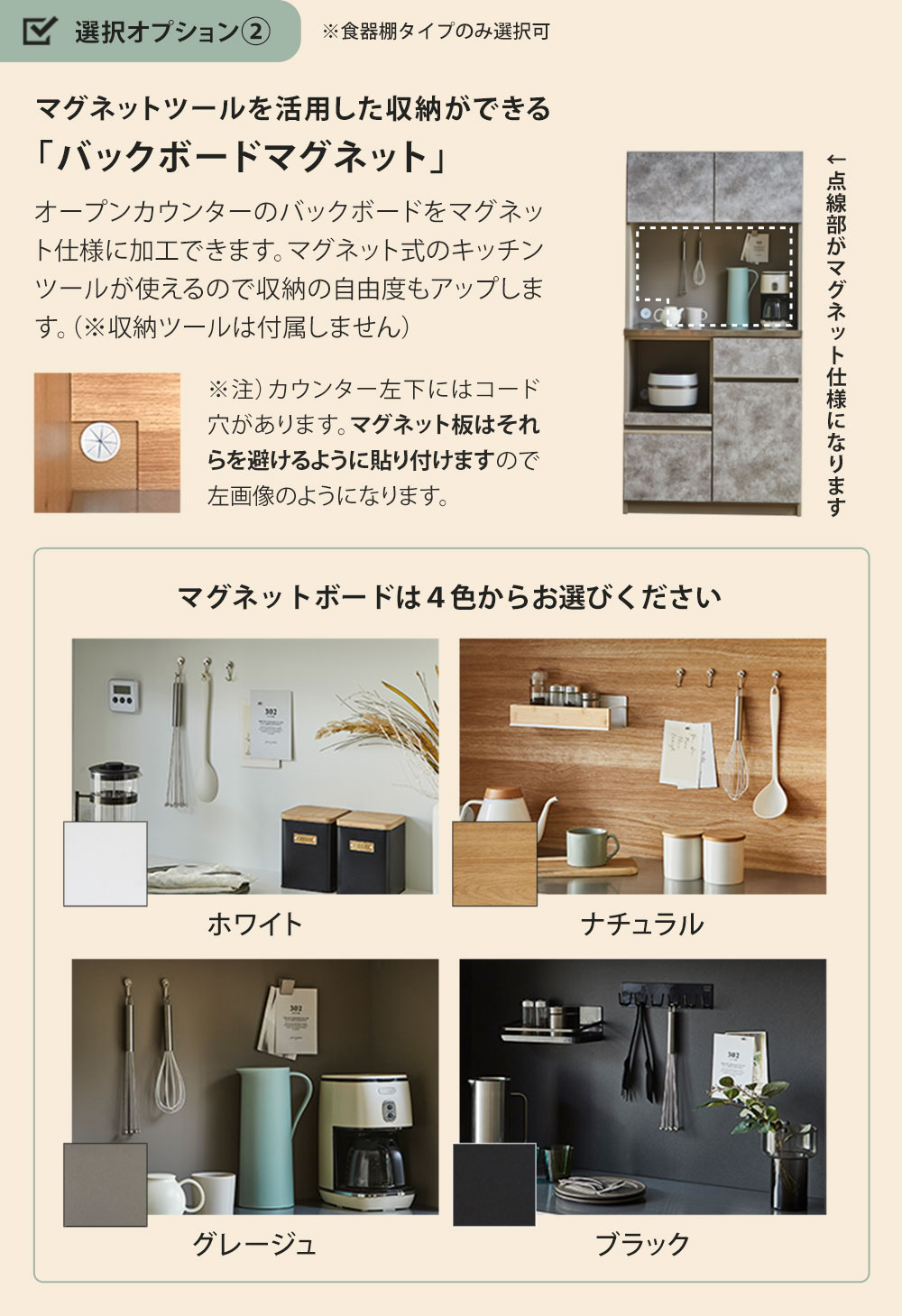 バックボードマグネット マグネットツールを活用した収納