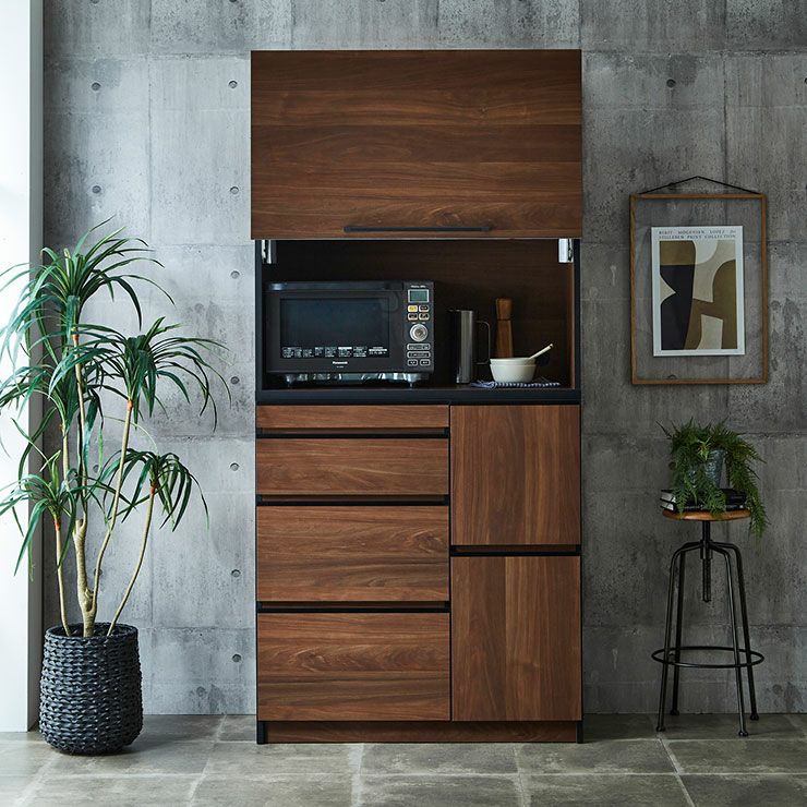 食器棚 ノヴァ120 カラー ウォールナット