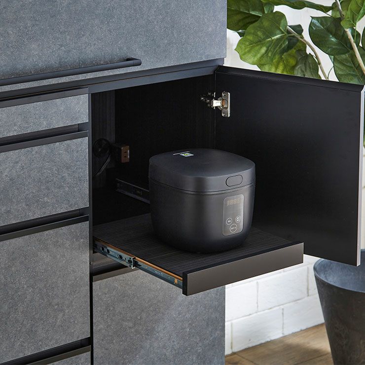 スライドアップ扉 最大約45.5cm開きで便利