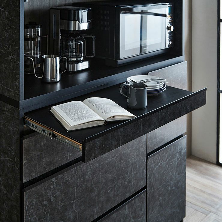 スライドアップタイプ 幅119.5cm 鏡面ホワイト仕様