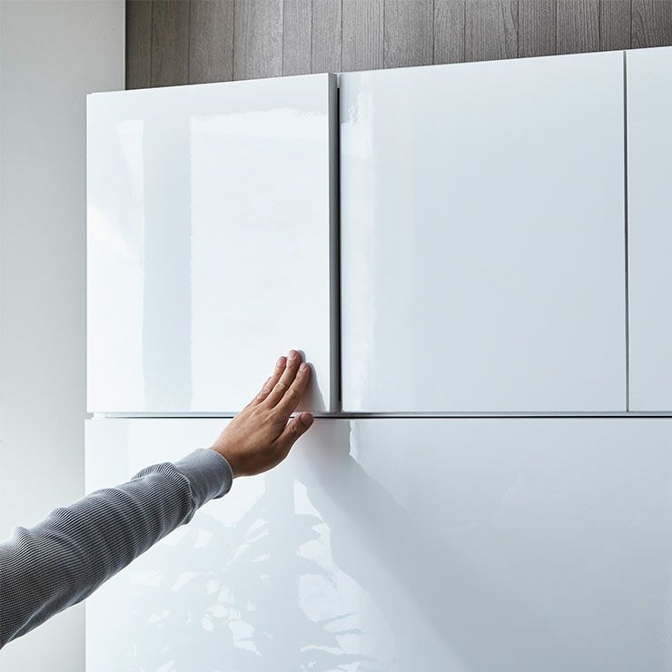 キッチンすっきり ゴチャ付き感ゼロ ナポリ スライドアップタイプ 幅