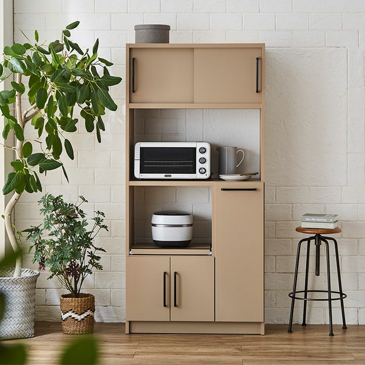 食器棚 令和 アースベージュ