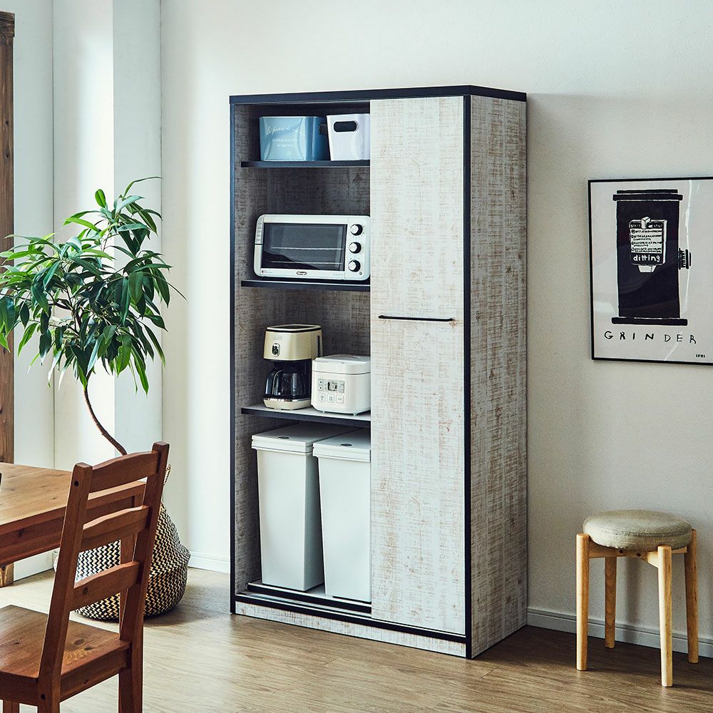 食器棚 L.A. アンティークホワイト