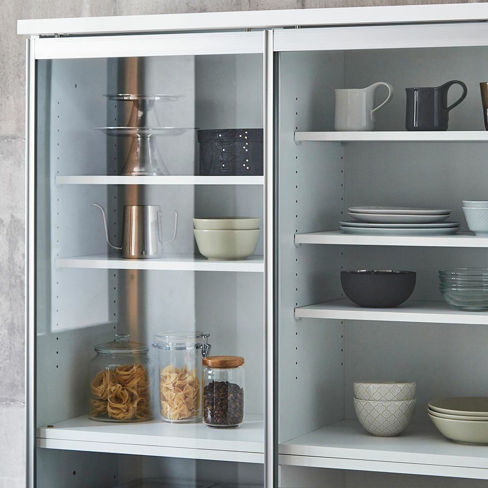 省スペース設計のスライド扉 食器棚 ポエム3