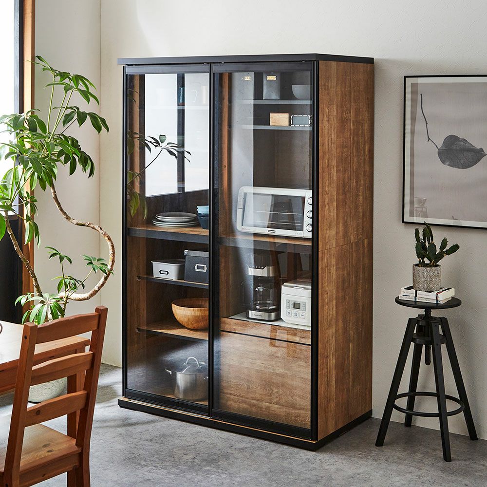 ストーンホワイト本体・ストーンホワイトガラス 幅113.5cm