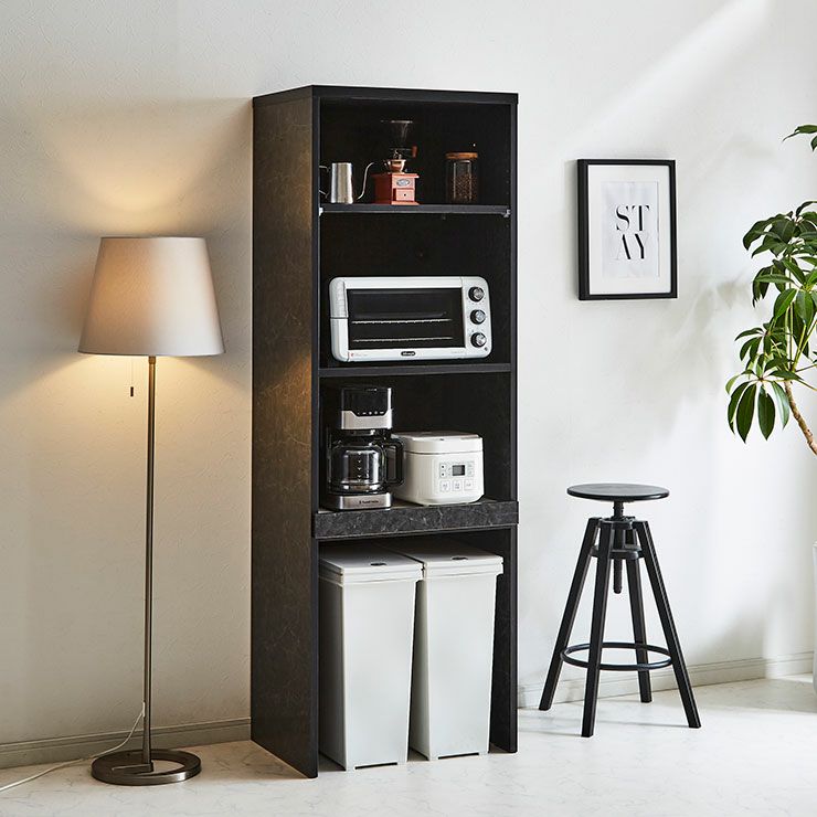 レンジ台 ポエム ストーンブラック