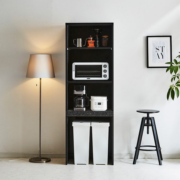 レンジ台 ポエム ストーンブラック