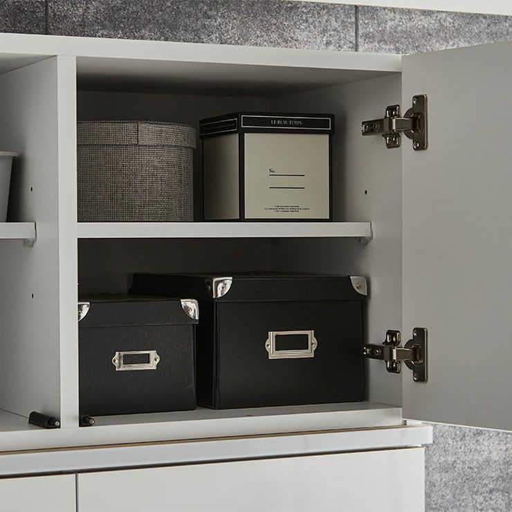 幅広オープンスペースで家電を並べて設置可能