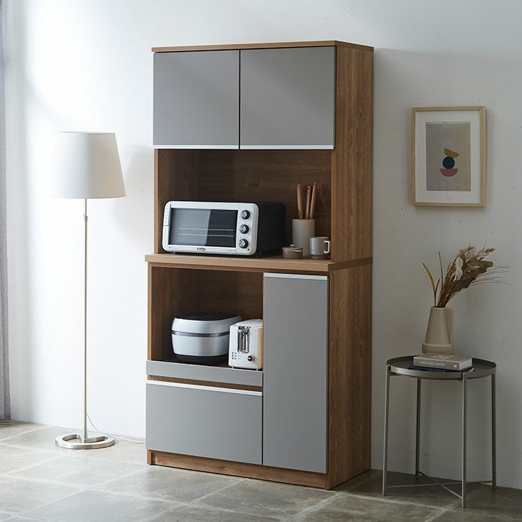 食器棚 ナポリ ナチュラルグレージュ