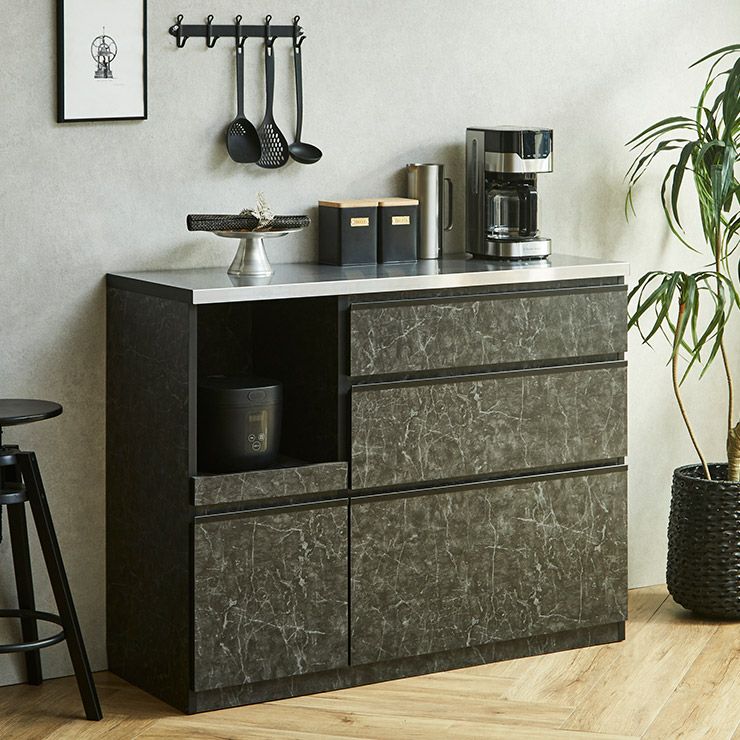 ストーンブラック、幅119.7cm