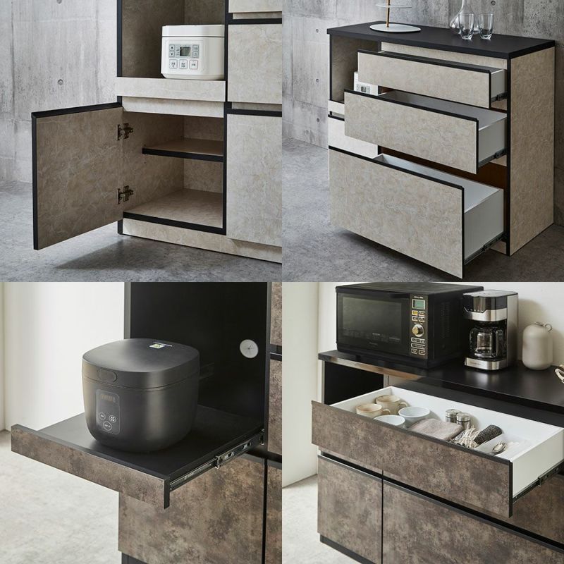 ノッティナチュラル 幅139.1cm 天板ステンレス・吊り戸棚オプション