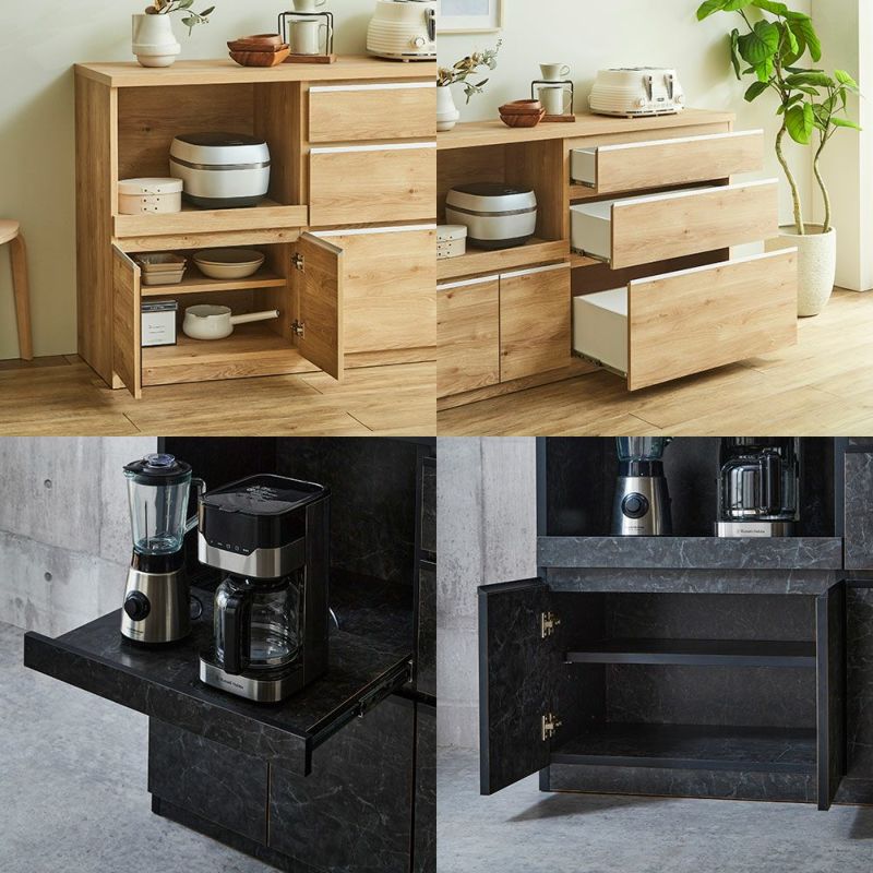 ストーンブラック 幅159.2cm 吊り戸棚オプション