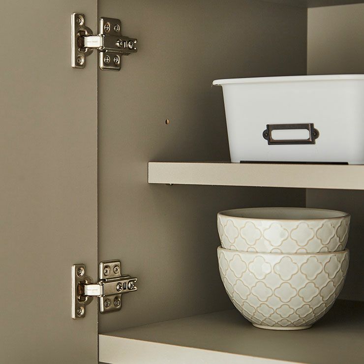 アースベージュで家電やキッチン用品をまとめて収納