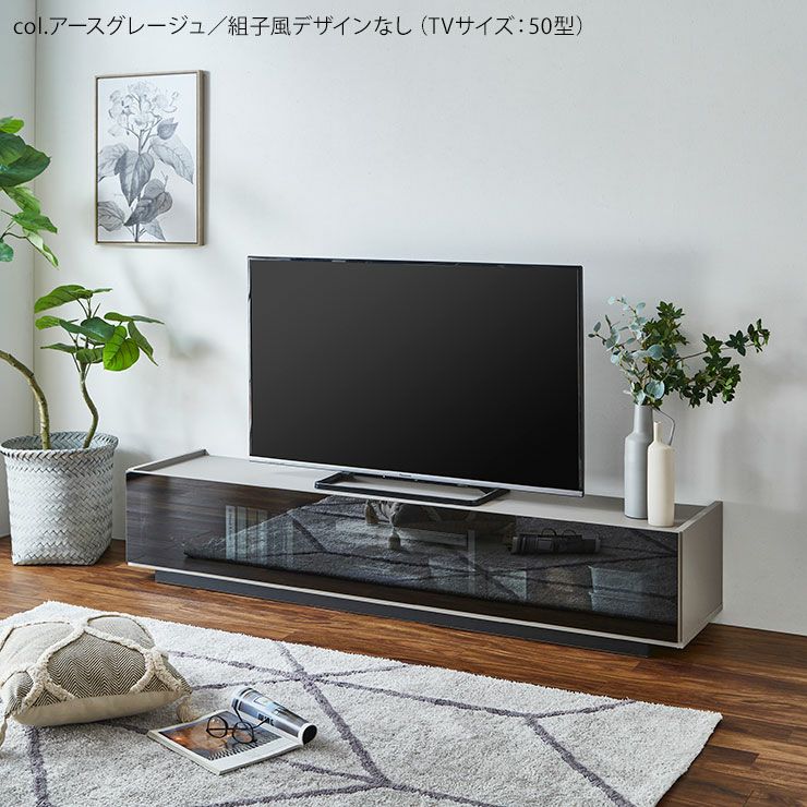 大川家具】テレビボード 150cm幅 リネア ナチュラル/ブラウン [クラフトコガ] 前板の黒いラインがモダンな雰囲気を持つテレビボード 国産 |  テレビボード | オオカワセレクト 大川家具のインテリアショップ
