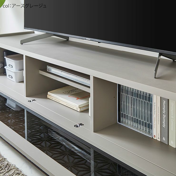 大川家具】テレビボード 150cm幅 リネア ナチュラル/ブラウン [クラフトコガ] 前板の黒いラインがモダンな雰囲気を持つテレビボード 国産 |  テレビボード | オオカワセレクト 大川家具のインテリアショップ