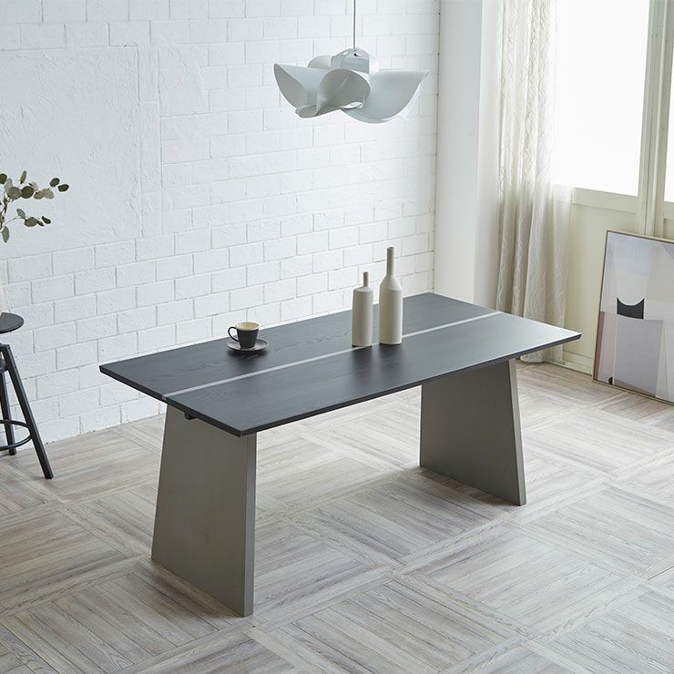 ダイニングテーブル ハープT ブラック