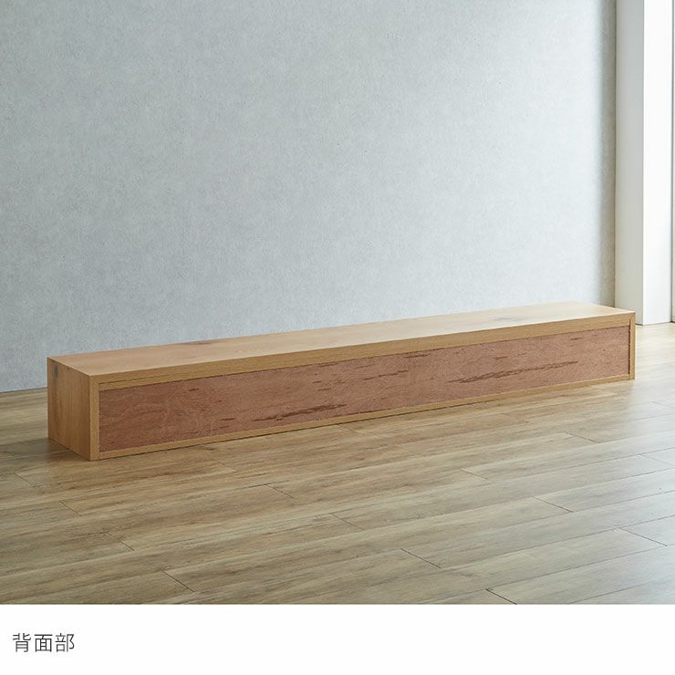 引き出しを閉じるとフラットに仕上がるシンプルデザイン