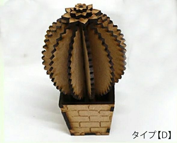 オブジェ 手作りキット サボテン001 4種類から選べる 組み立て式