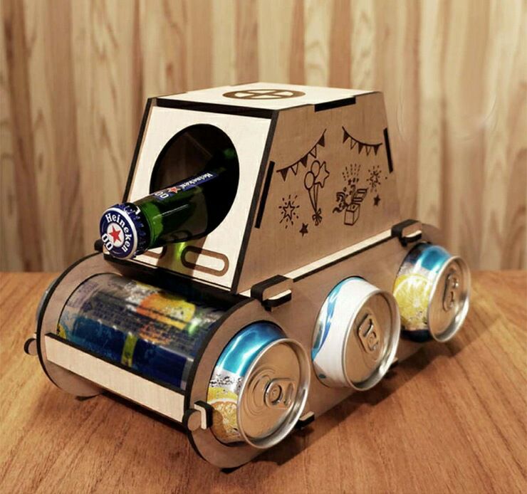 ドリンクボトルホルダー ドリンク ホルダー 戦車 タンク 収納 ワイン