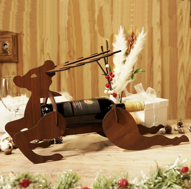 ワインボトルホルダー 葡萄モチーフ 幅9cm ワイン＆ビール収納002