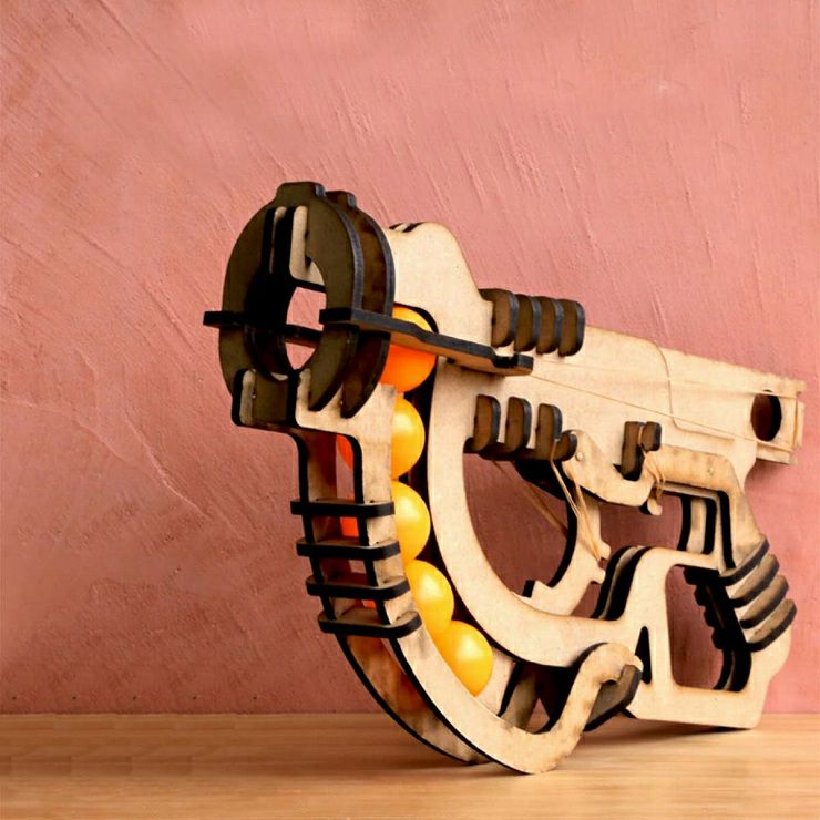 ピンポンガン 工作 単発式 おもちゃ001 | セミオーダー・カスタマイズ