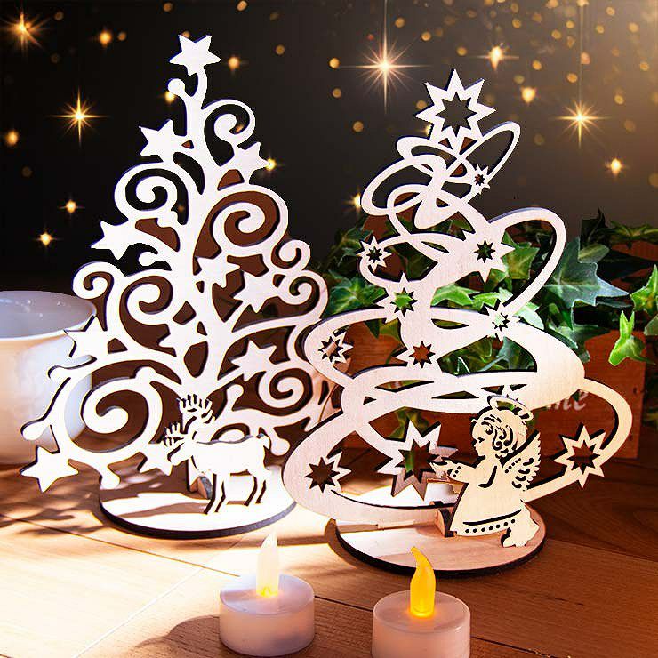 クリスマスツリー 木製 卓上サイズ 3種類から選べる クリスマス