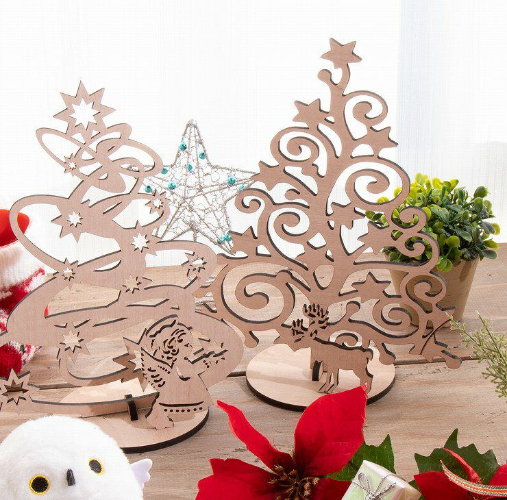 クリスマスツリー 木製 卓上サイズ 3種類から選べる クリスマス