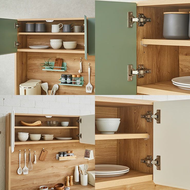 幅155.3cm高さ195.5cm食器棚のサイズ寸法と収納詳細