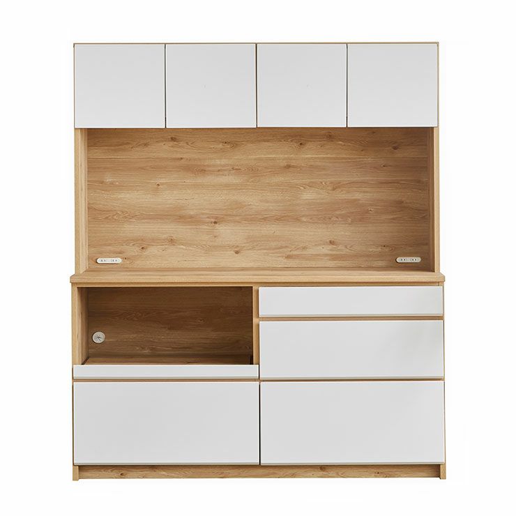 食器棚 マカロン155 ホワイト