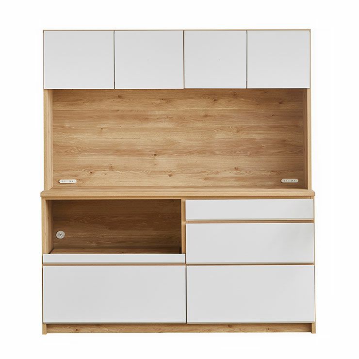 食器棚 マカロン170 カラー ホワイト