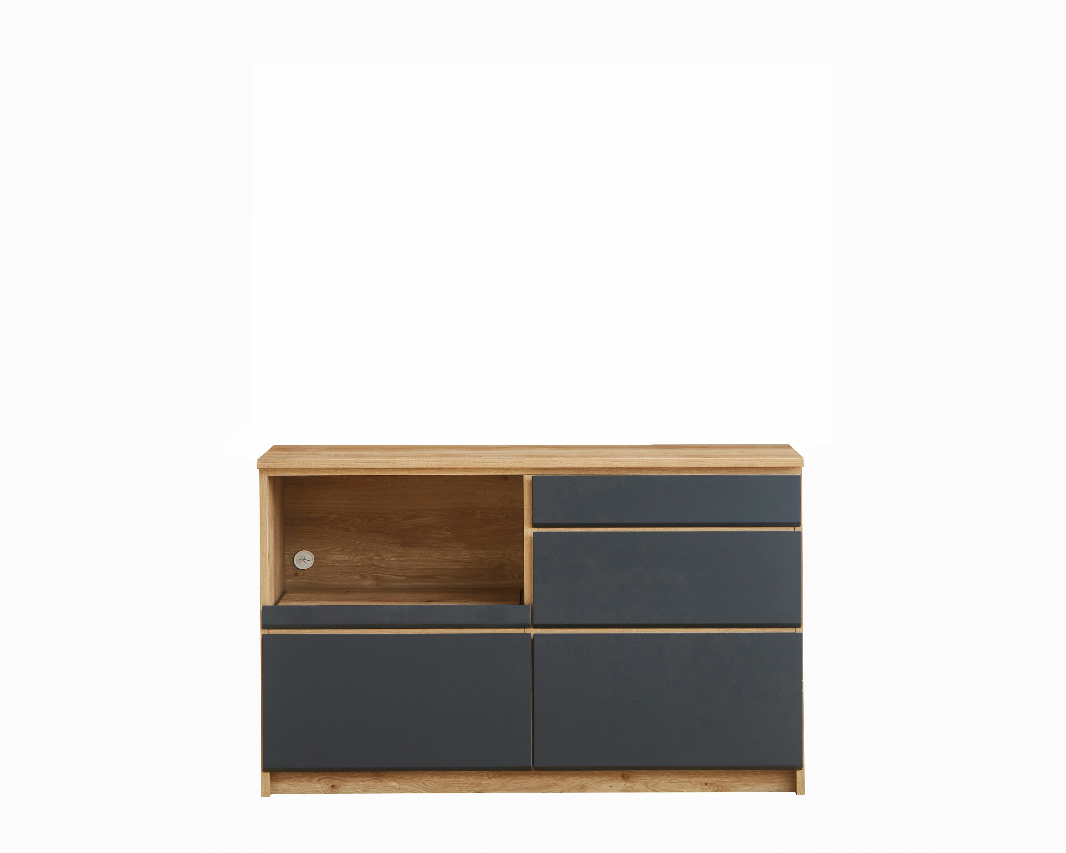 キッチンカウンター マカロン135 カラー ブラック