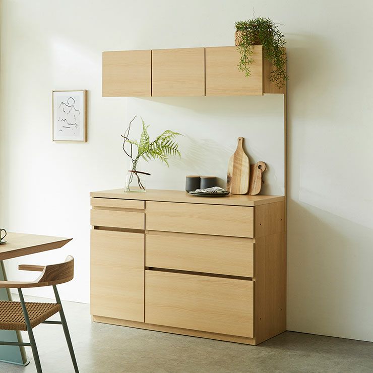 食器棚 MADO120 カラー ナチュラル